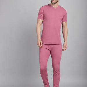 Camiseta de verano informal de moda para hombre, conjunto de chándal de pantalón, chándal de verano de tela de algodón estampado personalizado de 2 piezas - Product Image 1