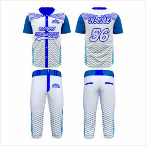 ชุดยูนิฟอร์มเบสบอลแบบมีโลโก้ด้านหน้า คุณภาพสูง ผลิตตามสั่ง สำหรับทีม แห้งเร็ว ราคาส่งถูก - Product Image 1