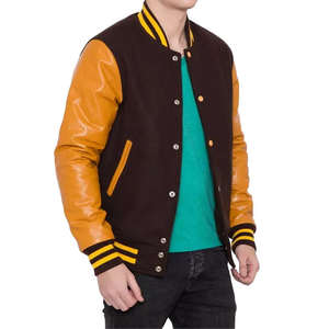 Veste universitaire pour hommes, fabrication OEM personnalisée, commande en gros pour équipe, prête à l'emploi - Product Image 6