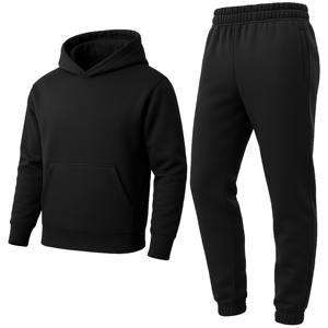 High Quality Winter Eco-Friendly <b>Velour</b> Flared Custom Casual Maternity Solid <b>Tracksuit</b> Jogger Pants Oversized Hooded Sweat Suits - Product Image 1