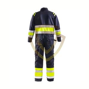 Uniforme de trabajo de seguridad reflectante de talla grande de alta calidad, trabajo de algodón en general para hombres a bajo precio - Product Image 3