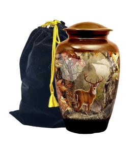 Venta caliente Urnas de cremación Urna de metal de latón hecha a mano personalizada para cenizas humanas Suministros funerarios Urna de cremación de metal - Product Image 5