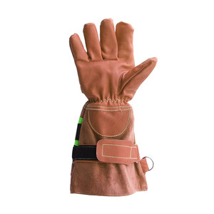 Gants de soudage en cuir de vache fendu résistant à la chaleur extrême Gants de lutte contre l'incendie de sécurité cousus en fil industriel robuste - Product Image 3