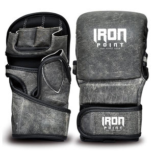 ถุงมือครึ่งนิ้วสำหรับชกมวยถุงมือหนัง PU ถุงมือซ้อมต่อสู้ตามสั่ง - Product Image 4