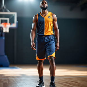 Basketball maille gilet hauts 100% Polyester sans manches Football basket-ball maillot haut de haute qualité sport Jogging course débardeur - Product Image 1