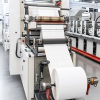 Étiquettes autocollantes en papier personnalisées, durables, résistantes à la chaleur, écologiques, pour les prix des produits d'épicerie, adhésives pour les magasins de détail