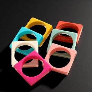 Fashion Resin Bangles Jewelry for Women Lightweight Comfortable Stylish Accessory for Daily Occasion Wear Waterproof - Product Image 1