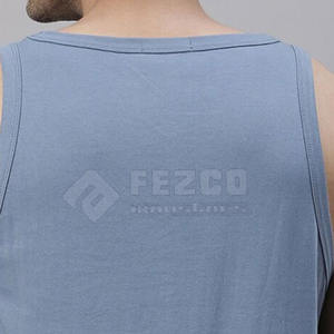 Débardeur décontracté léger pour hommes Débardeur uni de style été adapté à l'impression par transfert de chaleur - Product Image 6