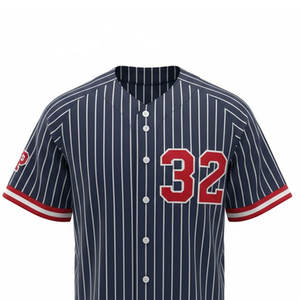 Maillot de baseball personnalisé – Design athlétique haut de gamme, respirant, 100 % polyester, séchage rapide, unisexe adulte, impression numérique pour équipes et usage urbain - Product Image 2