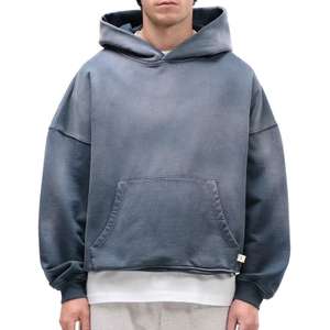Wholesale Hot Products Custom Logo <b>Fleece</b> Hoodie Men Heavy Wight Plain <b>Thick</b> <b>Fleece</b> Hoodie Customized <b>Fleece</b> Hoodie - Product Image 3
