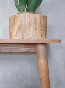 ม้านั่งไม้สักแข็งดีไซน์สแกนดิเนเวียนที่ทันสมัยพร้อมขาเรียวสำหรับกลางแจ้งทางเข้าห้องอาหารโรงแรมหรือใช้ในบ้าน - Product Image 6