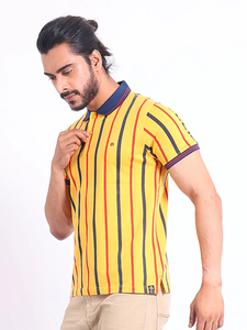 Hot Selling Premium Mercerised 100% Cotton Men's Half Sleeve for <b>Polo</b> <b>Neck</b> <b>T</b>-<b>Shirt</b> Fashion Regular Fit Casual Wear - Product Image 5