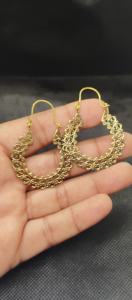 ต่างหูแบบห้อยสไตล์วินเทจ ชุบทองบนทองเหลืองคุณภาพสูง ประดับมุกเทียมรูปปีก ดีไซน์ทันสมัยสำหรับผู้หญิง เหมาะสำหรับงานแต่งงาน - Product Image 2