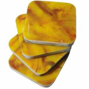 Posavasos de Hueso Incrustado para Mesa de Oficina de Hotel, 100% Alta Calidad, el Mejor Fabricante Indio, el Mejor Diseño, Posavasos de Resina Incrustada - Product Image 3