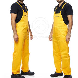 High Quality Cotton Customizable Breathable Hi Vis Safety <b>Men's</b> Work Coverall Dungaree Overall <b>Bib</b> Latest Arrival - Product Image 5
