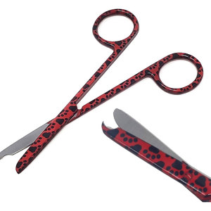 กรรไกรเย็บพิมพ์ลายอุ้งเท้าแดงพร้อมตะขอขนาด4.5นิ้วทำจากสแตนเลสคุณภาพระดับพรีเมียมทนทาน - Product Image 6