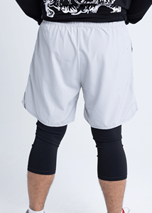 Nuevos Pantalones Cortos Deportivos Awrah Musulmanes OEM 2026 para Hombre con Leggings Interiores, Pantalones Cortos de Gimnasio Islámicos Modestos para Hombre – Ropa Awrah hasta la Rodilla - Product Image 5