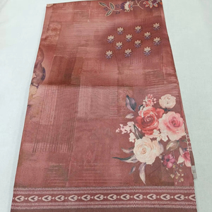 Sari en coton doux auto-soie tissu doux 6.30 coupe meilleure qualité sari en tissu - Product Image 2