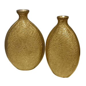 Jarrón de Flores de Aluminio Hecho a Mano, Precio al por Mayor, Jarrón de Flores Moderno para Mesa con Acabado Dorado, Jarrón Decorativo para Oficina y Hogar, Último Modelo - Product Image 1