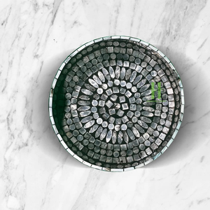 Bandeja de nácar más vendida, bandeja de servicio negra, diseño y color personalizados en la fábrica artesanal HNH - Product Image 3