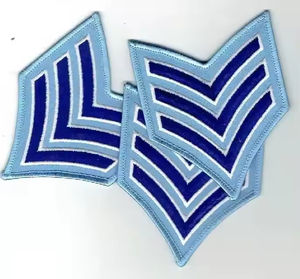 Parches Chevron uniformes de alta calidad para insignias decorativas de ropa formal e insignias bordadas personalizadas - Product Image 2