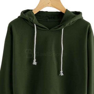 Haute qualité femmes hiver haut court sweats à capuche décontracté Streetwear avec Logo avant tricoté matériel col à capuche Offre Spéciale - Product Image 2