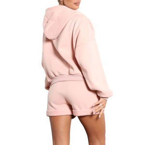 Fourniture directe d'usine Nouvelle conception Sweats à capuche pour femmes et ensemble de 2 pièces Offre Spéciale Sweats à capuche pour femmes à séchage rapide - Product Image 4