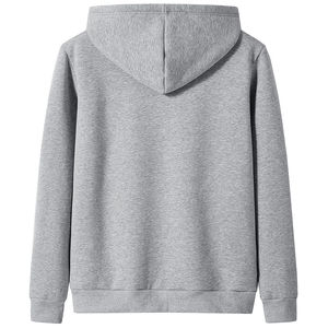 OEM sur mesure 100% coton hommes fermeture éclair sweats à capuche respirant léger séchage rapide deux tons pour la saison d'automne en gros nouveau style - Product Image 2