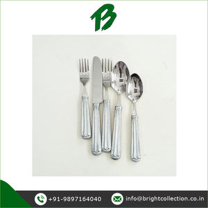 Precio directo de fábrica de acero inoxidable de excelente calidad, Plata pulida con mango de aluminio, juego de cubiertos - Product Image 2