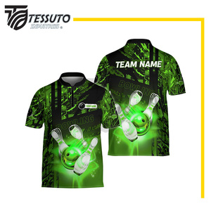 Uniforme Deportivo Transpirable, Cómodo y Ligero para Hombre, para Bolos de Césped, Antiarrugas, Impresión Digital Personalizable, 100% Poliéster - Product Image 4