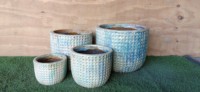1. Pots en céramique d'extérieur de grande taille au design unique Atlantis, style classique, poterie vietnamienne pour utilisation murale et au sol, fabriqués par Atlantic