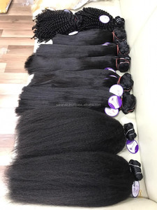 Venta al por mayor de alta calidad vietnamita extensiones de cabello humano rizado recto Remy extensiones de cabello de la máquina de doble trama - Product Image 6