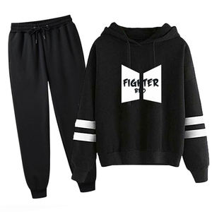 Costume à capuche à fermeture éclair tenue de jogging en coton vêtements de plein air ajustement confortable tissu doux survêtement léger femmes vêtements de sport. - Product Image 5