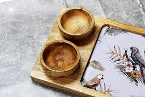 Meilleure vente de plateau de service en bois pour les collations et les entrées, idéal pour les restaurants, les cafés et les dîners - Product Image 4