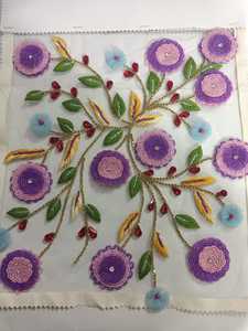 Tela de Red Bordada a Mano con Cuentas, de Lujo, Pesada y Ecológica, Estilo Cruzado, Tejido con Trama para Uso en Accesorios - Product Image 6