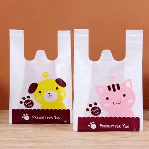 Bolsas de camiseta con impresión en huecograbado, logotipo personalizado, asa tipo chaleco reciclable, colores personalizados - Product Image 1