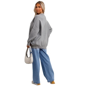 Sudadera con estampado gráfico de letras para mujer de alta calidad 2025, jersey de manga larga con cuello redondo de gran tamaño, Tops, sudadera - Product Image 4