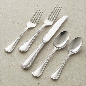 Wholesale Luxury Flatware Set Stainless Steel Silver Mirror Polished With Rectangular end Handle Spoon <b>Cutlery</b> Se - Product Image 4