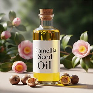 Venta al por mayor de aceite de semilla de Camellia Japonica, proveedor de aceite de semilla de té a granel, crema hidratante para la piel de grado cosmético - Product Image 4