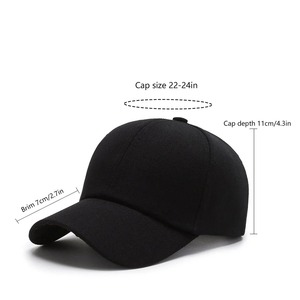 หมวกเบสบอลกันแดดกลางแจ้งใช้ได้ทั้งชายและหญิงหมวกเวลเลสปรับได้สีพื้น - Product Image 3