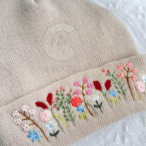 2023 New Design 100% <b>Wool</b> Low Price Embroidery <b>Beanie</b> Hats OEM Service Wholesale Custom Made Jacquard Embroidery <b>Beanie</b> Hats - Product Image 6