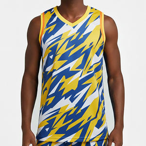 Maillot de basket-ball personnalisé, respirant, à séchage rapide, imprimé sur mesure, antibactérien, réversible, léger, grande taille, vêtements de sport - Product Image 4
