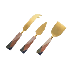 Handmade Metal Kitchen Knives Decorative Handle Cheese Knives Modern Style Cheese Set Tableware Use - Product Image 6