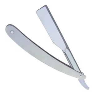 Maquinillas de afeitar rectas con mango de plástico a la venta maquinillas de afeitar de peluquero de acero inoxidable con mango de plástico - Product Image 3