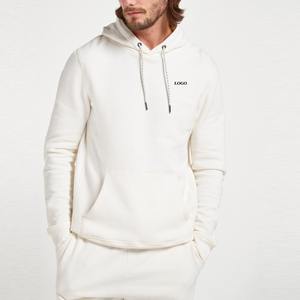 Haute qualité hommes sweats à capuche tenue décontracté couleur unie logo personnalisé/conception pull à capuche avec poche avant pas cher taux sweats à capuche 2026 - Product Image 1