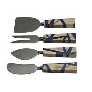Latest Design Home Kitchen Marble Handle Cheese Set New Arrival Metal Food Grade for Home Villas & Restaurant <b>Table</b> <b>Top</b> Use - Product Image 4