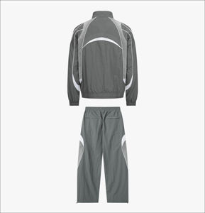 Conjunto personalizado de chándal cortavientos para hombre, conjunto de nailon, chaqueta deportiva y pantalones de chándal con cremallera, chándales cortavientos para hombre - Product Image 6