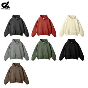 Men Heavyweight 500gsm Cotton <b>Fleece</b> Pullover Hoodies Drop Shoulder Winter OEM <b>Hoodie</b> Custom 100% Cotton <b>Oversized</b> <b>Fleece</b> <b>Hoodie</b> - Product Image 6