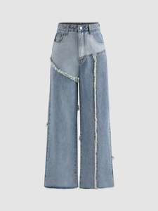 Pantalones vaqueros clásicos de pana media para mujer, cómodos, a la moda, ecológicos para compras de oficina, fines de semana, actividades diarias, diseño lavado - Product Image 3