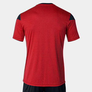 ชุดฟุตบอลผ้าโพลีเอสเตอร์100% ชุดทีมฟุตบอลชุดทีมออกแบบได้ตามที่ต้องการสีแดงพร้อมชุดตัดอัตโนมัติประกอบด้วยบริการออกแบบโลโก้ได้ตามต้องการ - Product Image 3